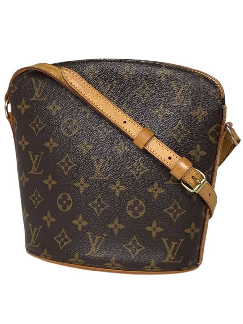 Louis Vuitton Drouot Shoulder Bag Monogram Brown